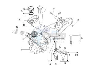 Liberty 200 4t Sport e3 drawing Fuel Tank