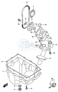 GSX-R1000 ARZ drawing OIL PAN/OIL PUMP