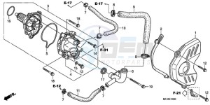 CBR600RR9 France - (F / CMF MME) drawing WATER PUMP