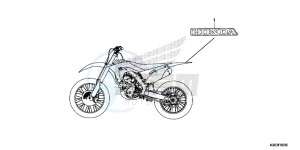 CRF250R Europe Direct - (ED) drawing MARK