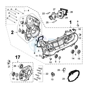 LUDIX 10 L TREND drawing CRANKCASE