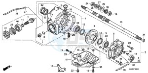 TRX250TMC drawing REAR FINAL GEAR