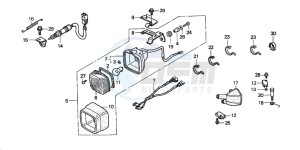 TRX350TM RANCHER drawing STOP LIGHT SET