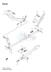 VL800 (E2) VOLUSIA drawing REAR BRAKE