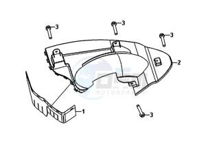 ALLO 50 (25 KM/H) (AJ05WA-NL) (L8-M0) drawing REAR FENDER REAR INNER FENDER / ALLO 50 (25 KM/H) (AJ05WA-NL) (L8-M0)