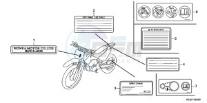 CRF100FB drawing CAUTION LABEL