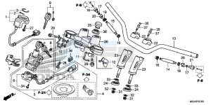 VFR1200XD CrossTourer - VFR1200X Dual Clutch 2ED - (2ED) drawing HANDLE PIPE/ TOP BRIDGE