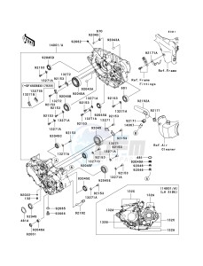 KSF 450 B [KFX450R MONSTER ENERGY] (B8F-B9FB) B8FA drawing CRANKCASE