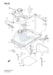 AN400 (E2) Burgman drawing FUEL TANK