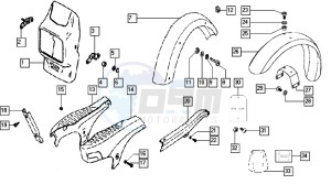 QUADRO_E-START_25-45kmh_K8-L0 50 K8-L0 drawing Mudguards