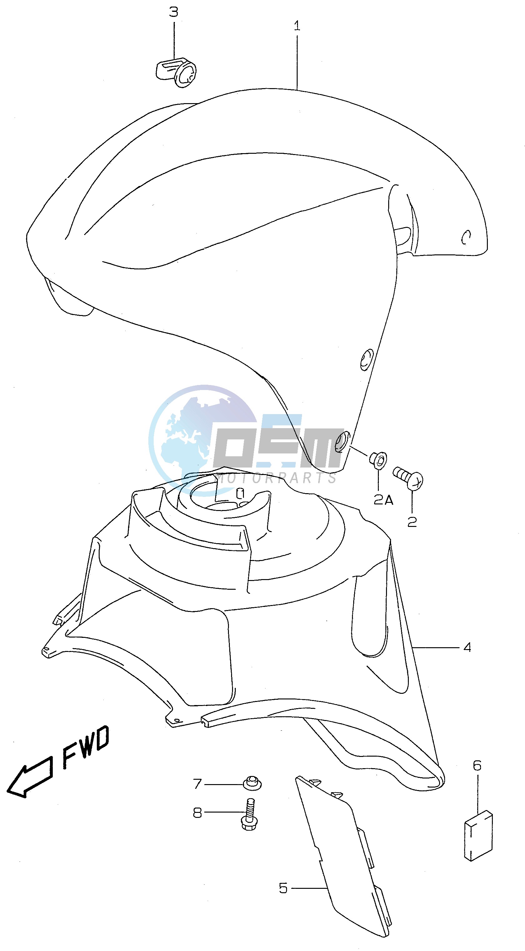 FRONT FENDER (model V W X)