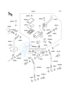 ZX 1100 D [NINJA ZX-11] (D4-D6) [NINJA ZX-11] drawing FRONT MASTER CYLINDER