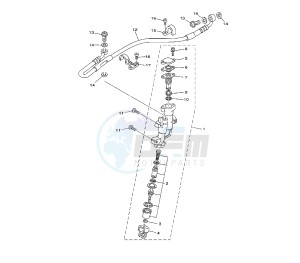 YZ LC 125 drawing REAR MASTER CYLINDER