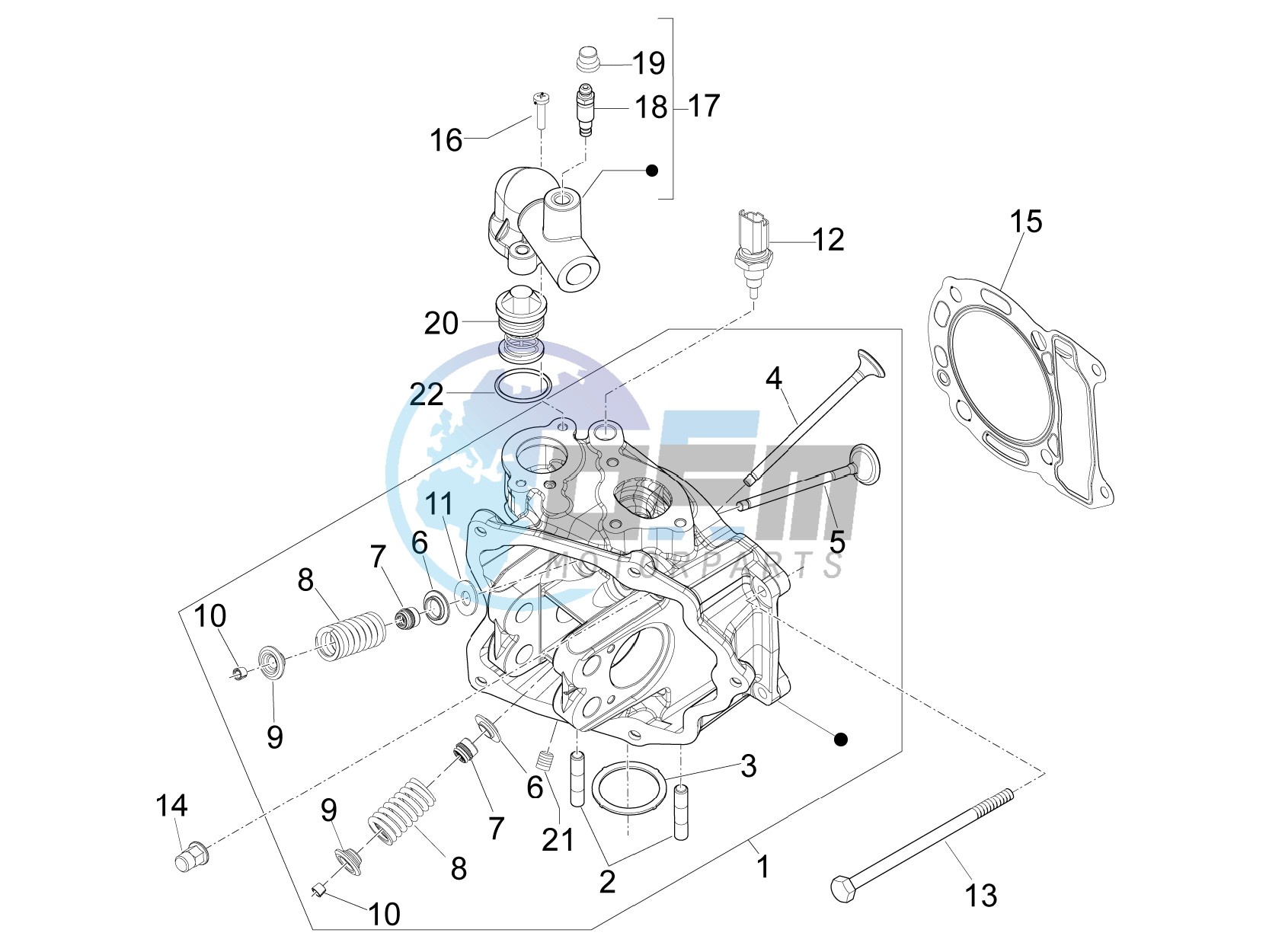 Cilinder head unit - Valve