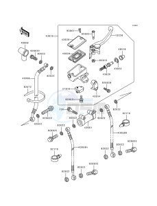 ZX 600 D [NINJA ZX-6] (D1) [NINJA ZX-6] drawing FRONT MASTER CYLINDER