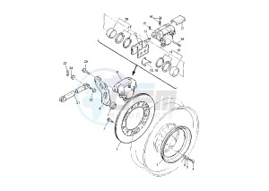 V-MAX 1200 drawing REAR BRAKE CALIPER