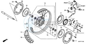 XL700VA9 Europe Direct - (ED / ABS) drawing FRONT WHEEL