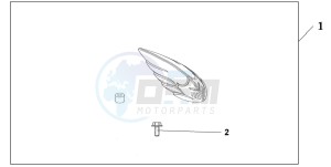 VTX1300S drawing FRONT MUDGUARD ORNAMENT