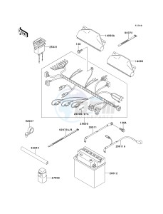 KAF 620 A6 [MULE 2510 4X4] (A6) [MULE 2510 4X4] drawing CHASSIS ELECTRICAL EQUIPMENT