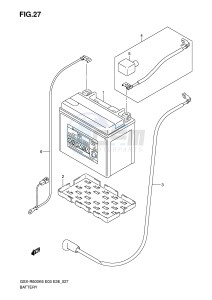 GSX-R600 (E3-E28) drawing BATTERY