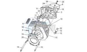 V7 CafÃ¨ 750 drawing Cylinder head