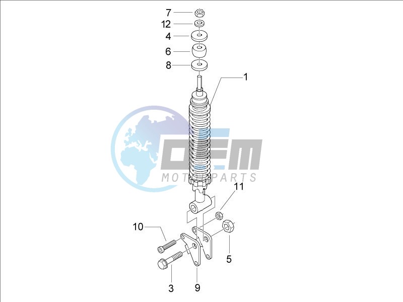 Rear suspension - Shock absorber - s