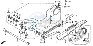 VFR800A drawing SWINGARM