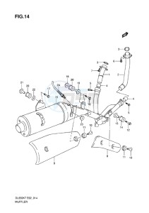 DL650 ABS V-STROM EU-UK drawing MUFFLER