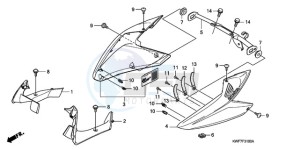 CBF125MA Europe Direct - (ED) drawing FRONT SIDE COWL