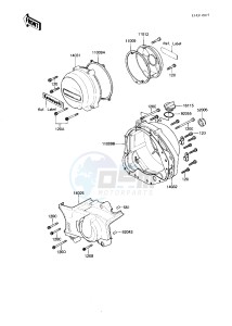 KZ 750 N [SPECTRE] (N1-N2) [SPECTRE] drawing ENGINE COVERS