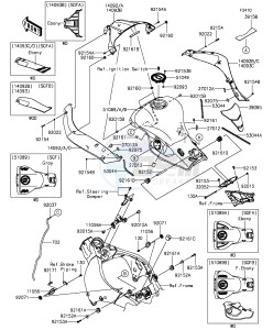 NINJA ZX-10R ABS ZX1000SGFB XX (EU ME A(FRICA) drawing Fuel Tank