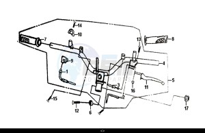 ORBIT II 50 (45 KM/H) (AE05W8-EU) (L8-M0) drawing CABLE SWITCH HANDLE LEVER