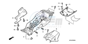 CBR1000RR9 UK - (E / MK) drawing REAR FENDER (CBR1000RR)