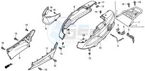 SFX50S drawing BODY COVER/ LUGGAGE CARRIER