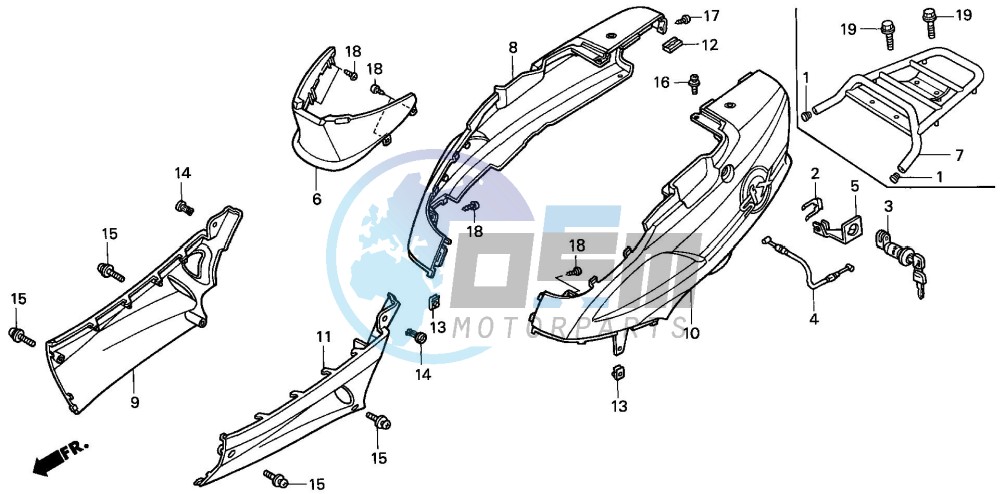 BODY COVER/ LUGGAGE CARRIER