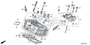 VT750CSE Shadow - VT750CS-E UK - (E) drawing REAR CYLINDER HEAD