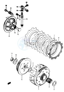 RM80 (T-V) drawing CLUTCH