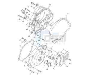 TT R E/LE 125 drawing CRANKCASE COVER