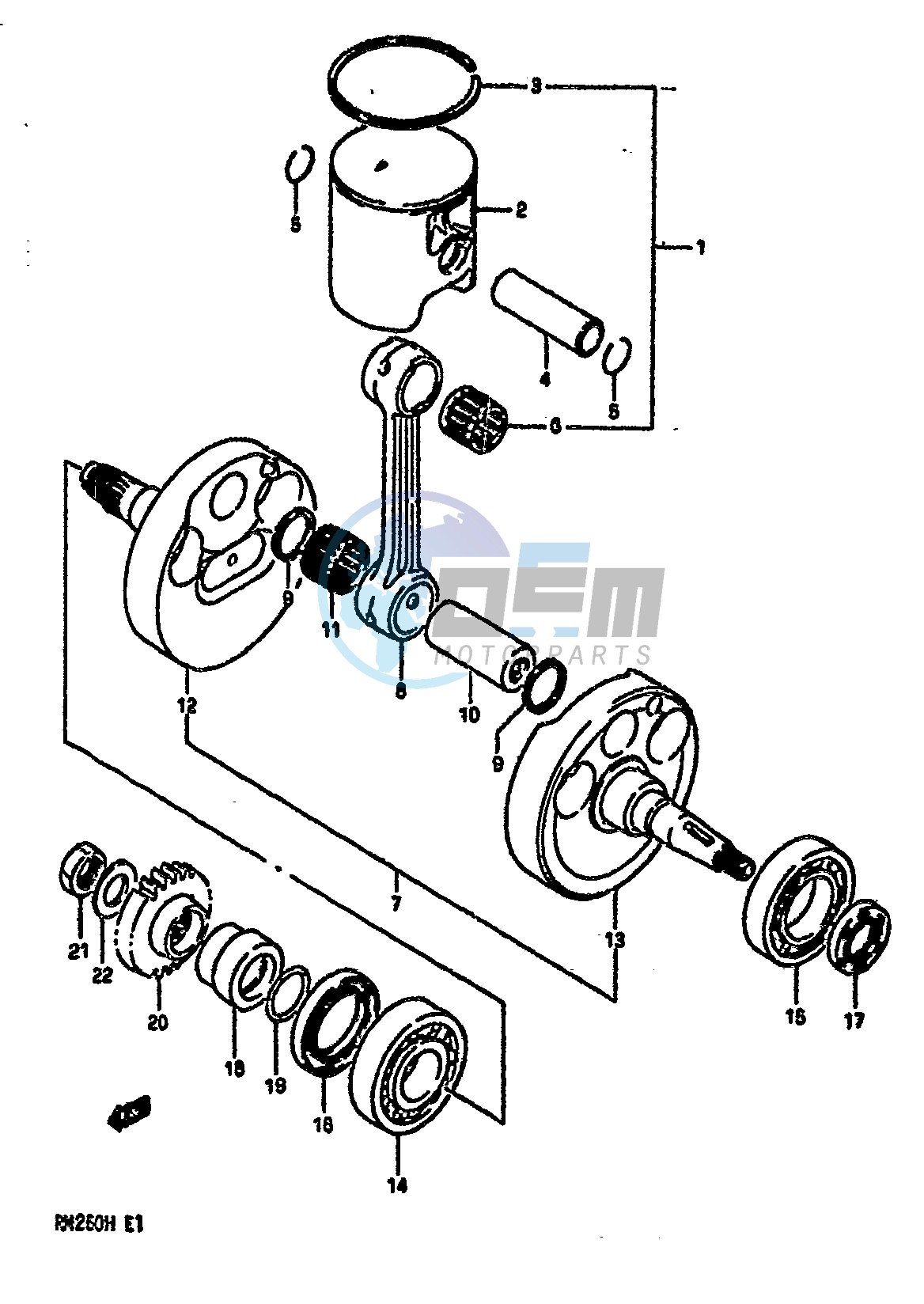 CRANKSHAFT (MODEL H)