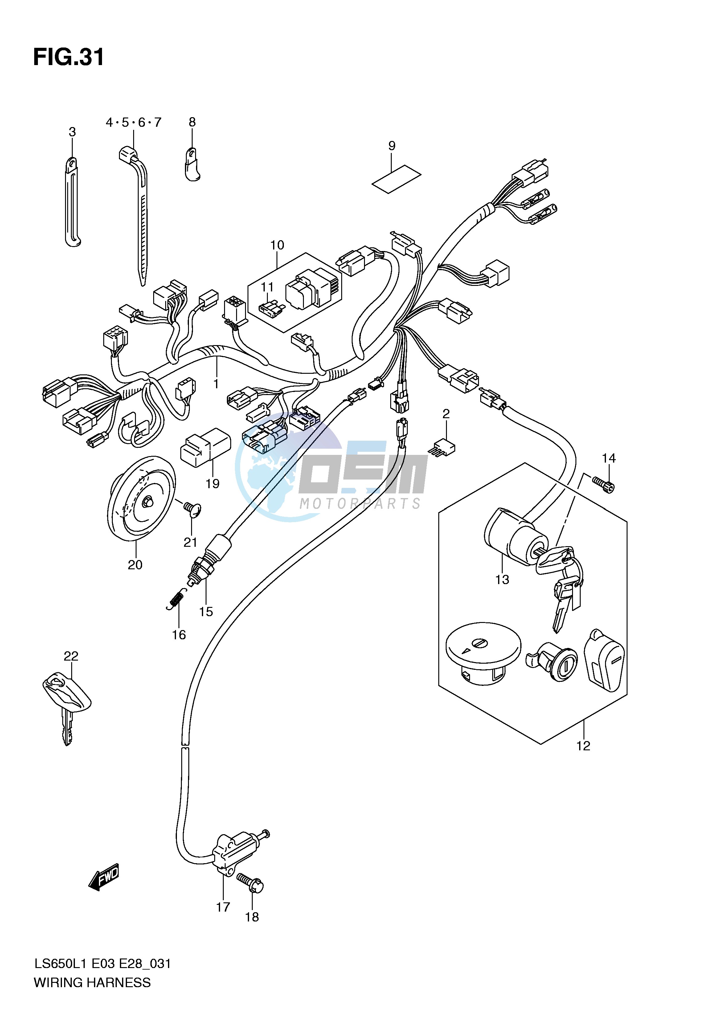 WIRING HARNESS (LS650L1 E28)