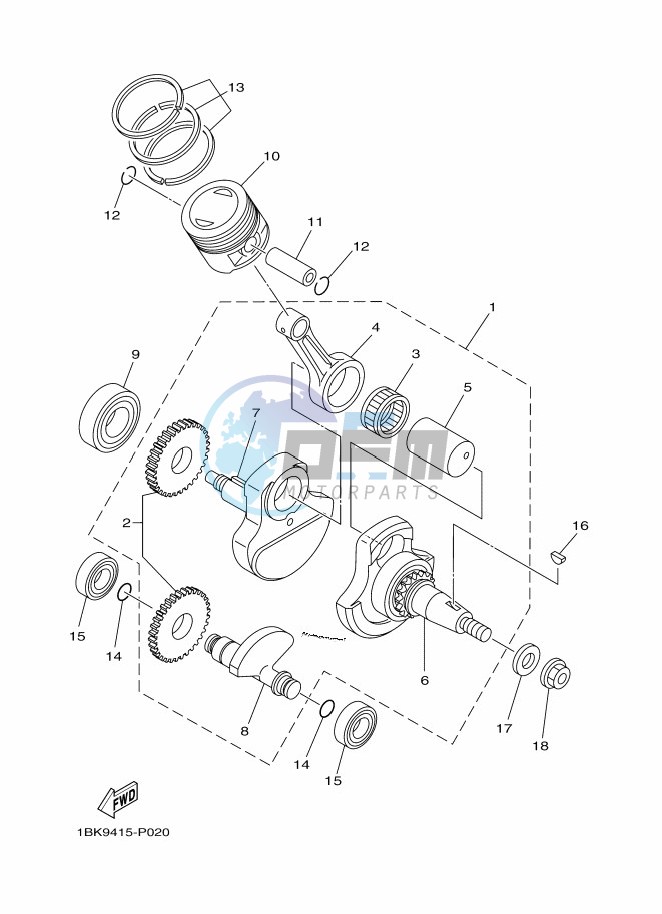 CRANKSHAFT & PISTON