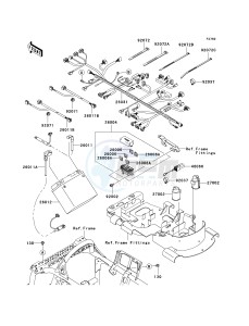 KVF 650 H [BRUTE FORCE 650 4X4I] (H7F-H8F) H7F drawing CHASSIS ELECTRICAL EQUIPMENT