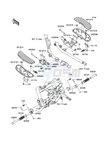 VN1700_VOYAGER_CUSTOM_ABS VN1700KBF GB XX (EU ME A(FRICA) drawing Footrests