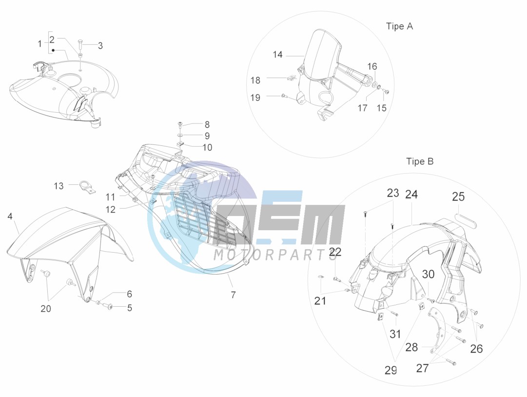 Wheel huosing - Mudguard