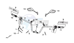 MAXSYM 600 I ABS EXECUTIVE (LX60A3-EU) (E4) (L7-M0) drawing HANDLEBAR