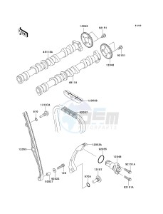 ZX 636 B [NINJA ZX-6R[ (B1-B2) [NINJA ZX-6R drawing CAMSHAFT-- S- -_TENSIONER