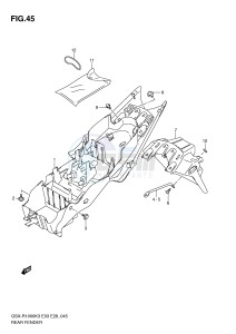 GSX-R1000 (E3-E28) drawing REAR FENDER