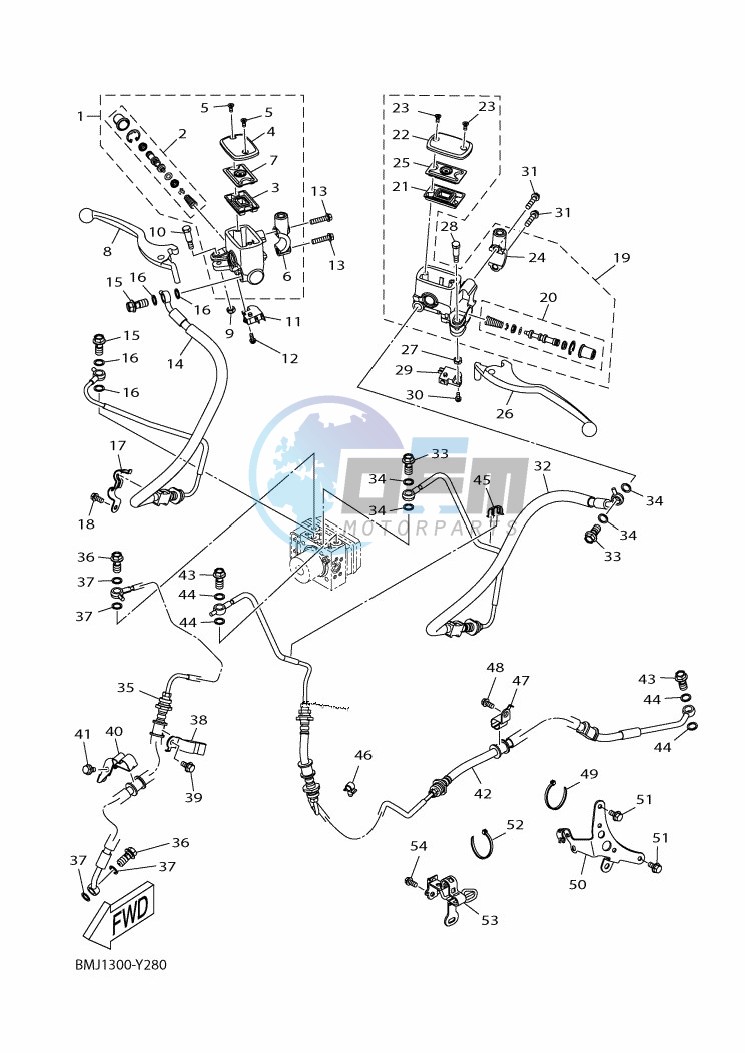 M. CYLINDER FOR DISK BRAKE