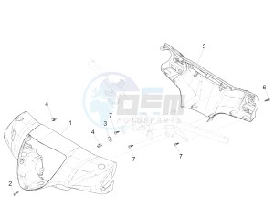 Liberty 150 iGET 4T 3V ie ABS (NAFTA) drawing Handlebars coverages