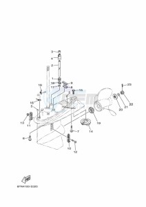 F130AETL drawing PROPELLER-HOUSING-AND-TRANSMISSION-2